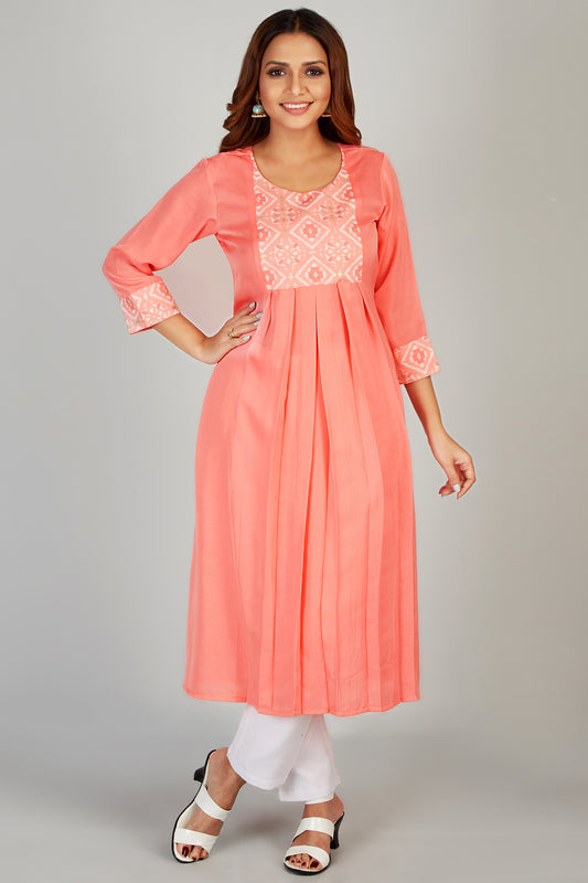 A-line Fall Kurti Set